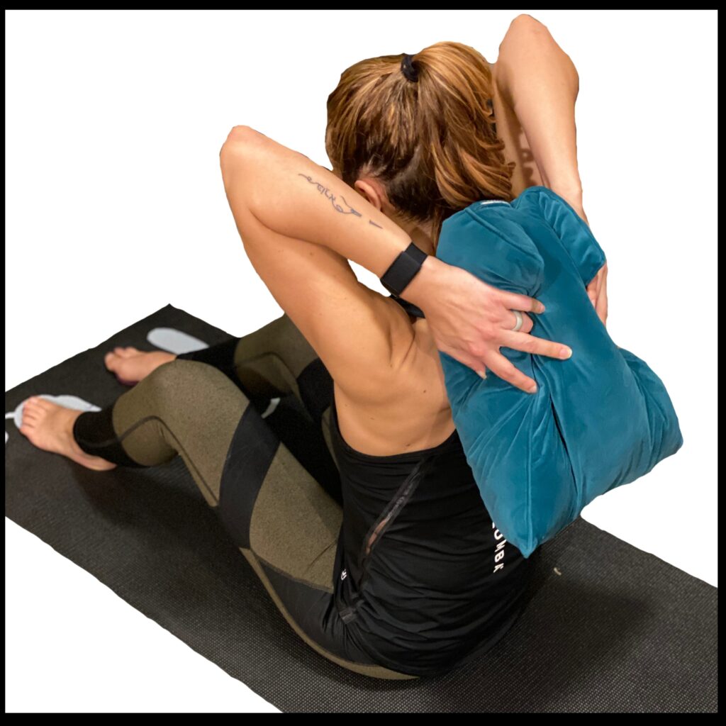 Pillow Placement for Heart Opener Stretch